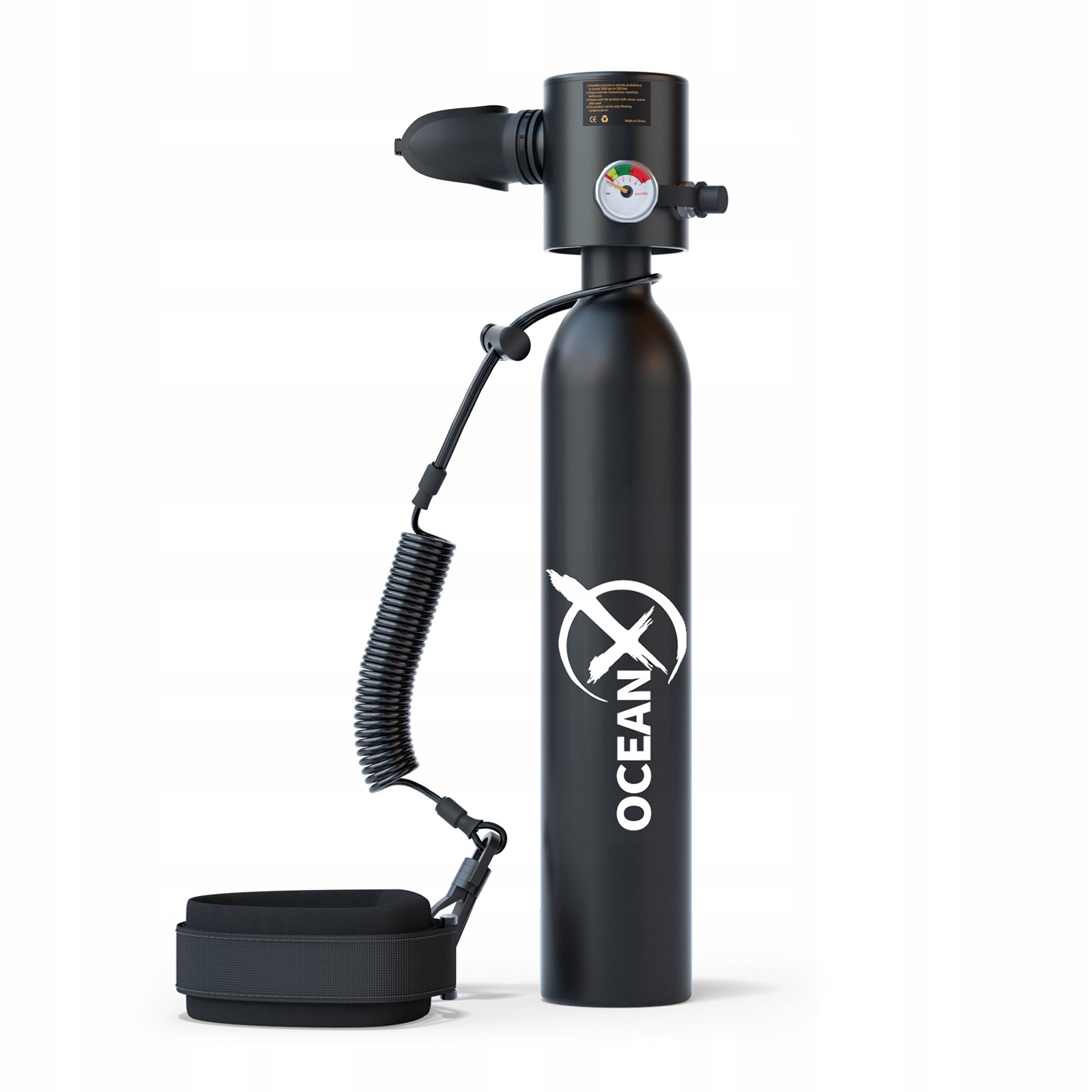 Set Full Face Mask with Mini Diving Bottle 0,5L with Bag OceanX Manufacturer code Zestaw z Butla do nurkowania 0,5L z Maską