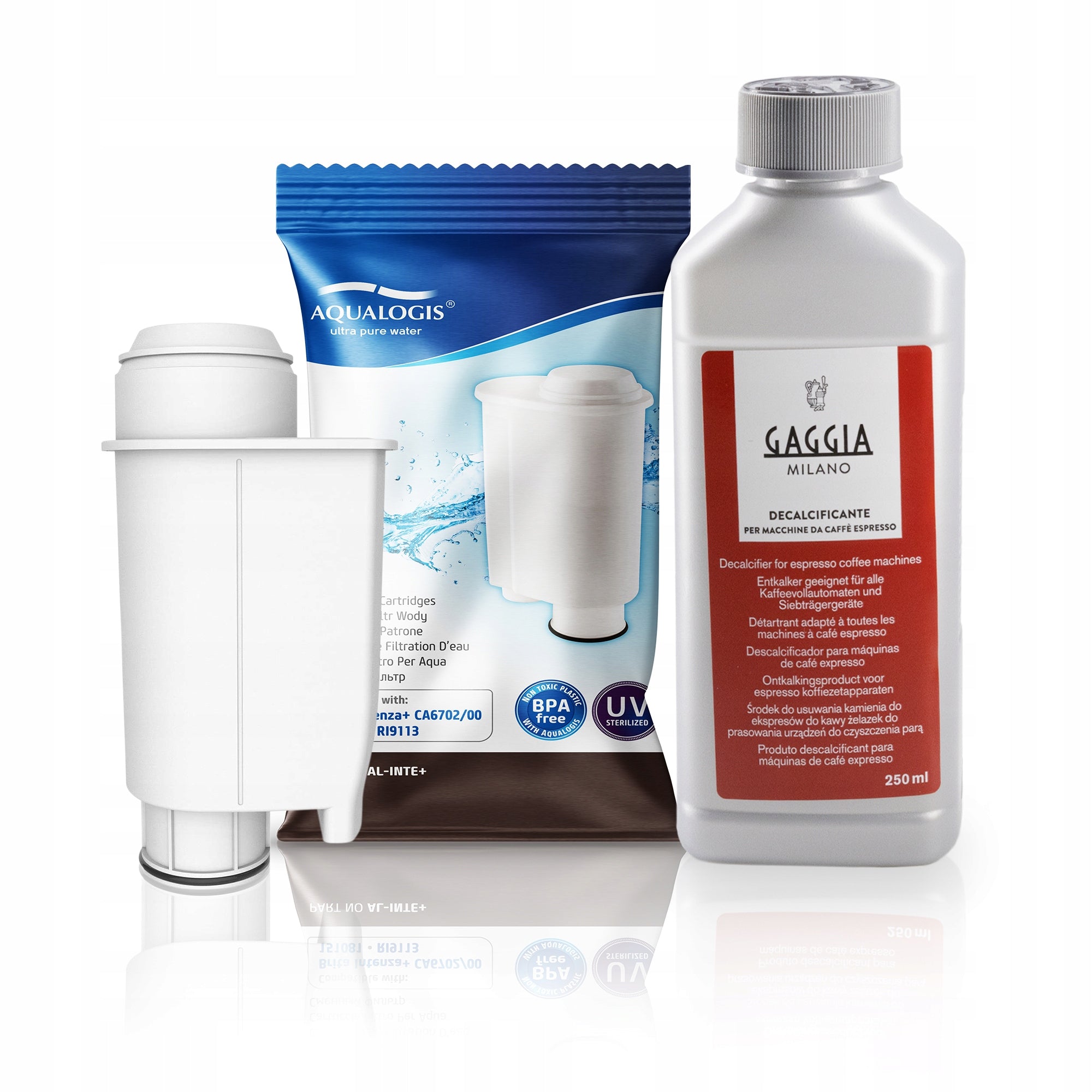 Set Gaggia Aqualogis AL-Inte+, Descaler Gaggia CA6700 250ml