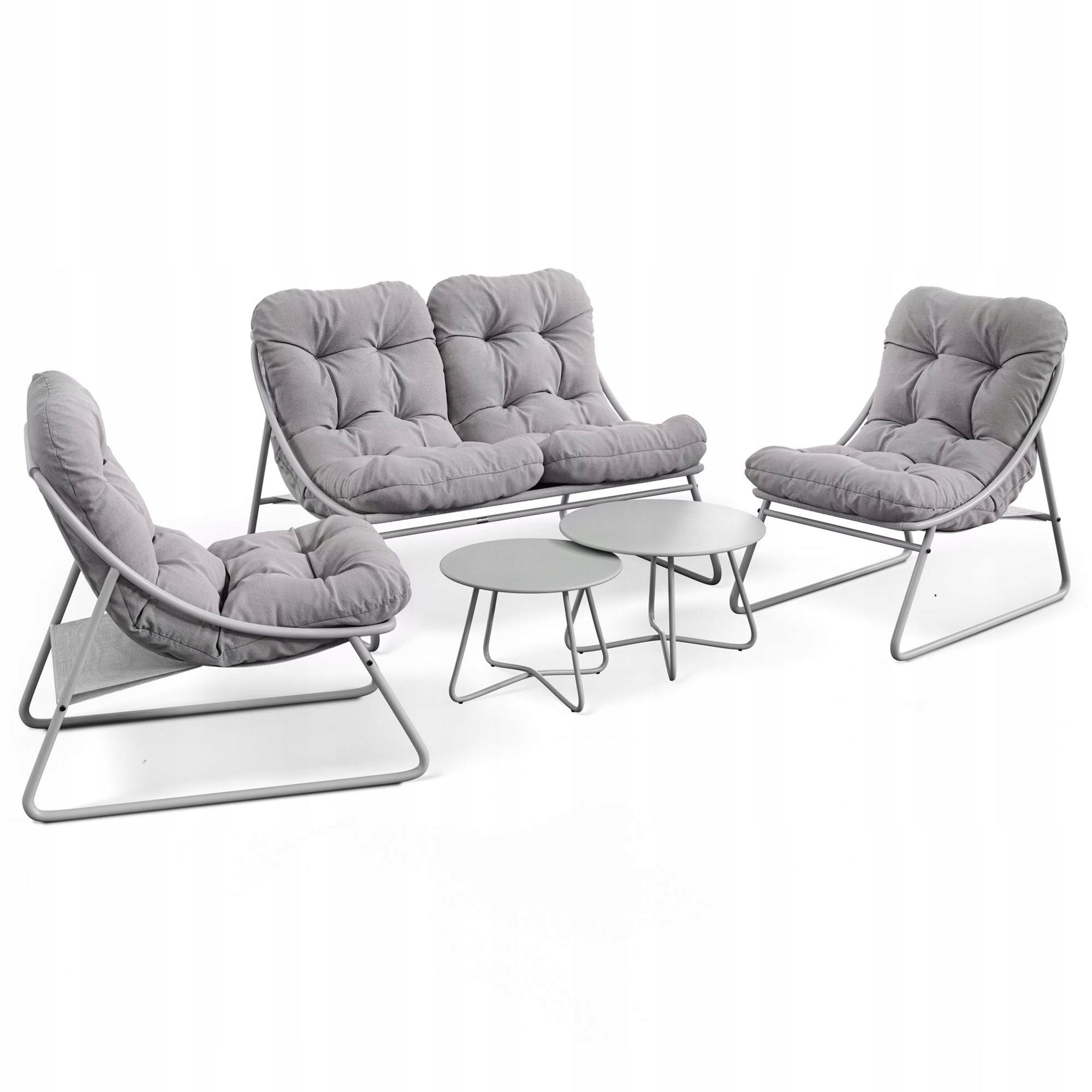 Set Garden Furniture Loft Sofa 2 Armchairs 2 Coffee Tables for Terrace Balcony