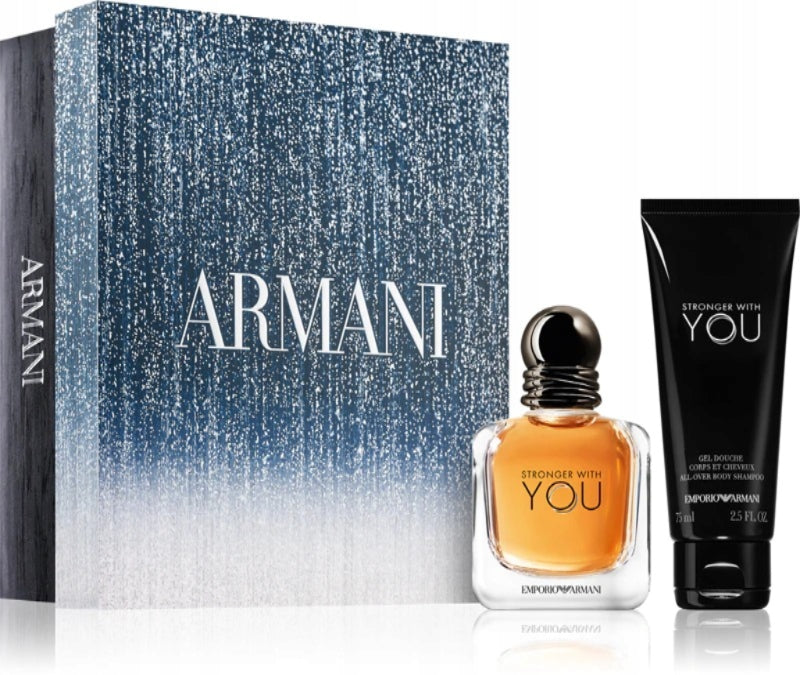Set Giorgio Armani Stronger With You Water 50ml + Gel Gift for Him