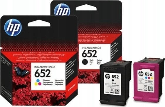 Set HP 652 color+black F6V24AE+F6V25AE Color set