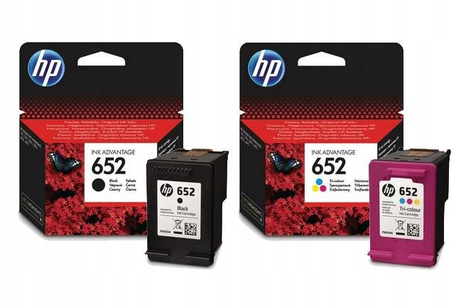 Set HP 652 color + black | F6V24AE+F6V25AE