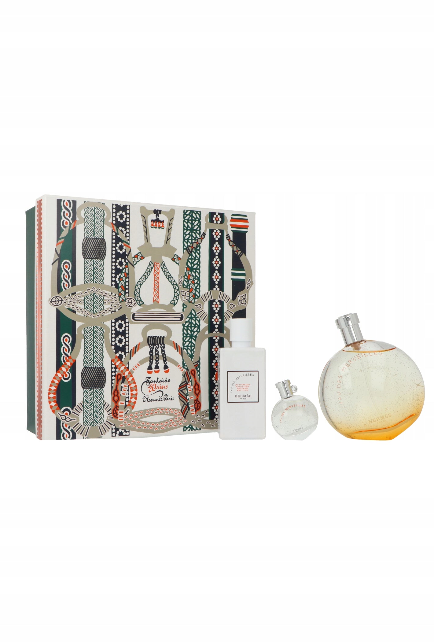 Set Hermes Eau Des Merveilles Edt 100ml + Edt 7,5ml + Body Lotion 80ml