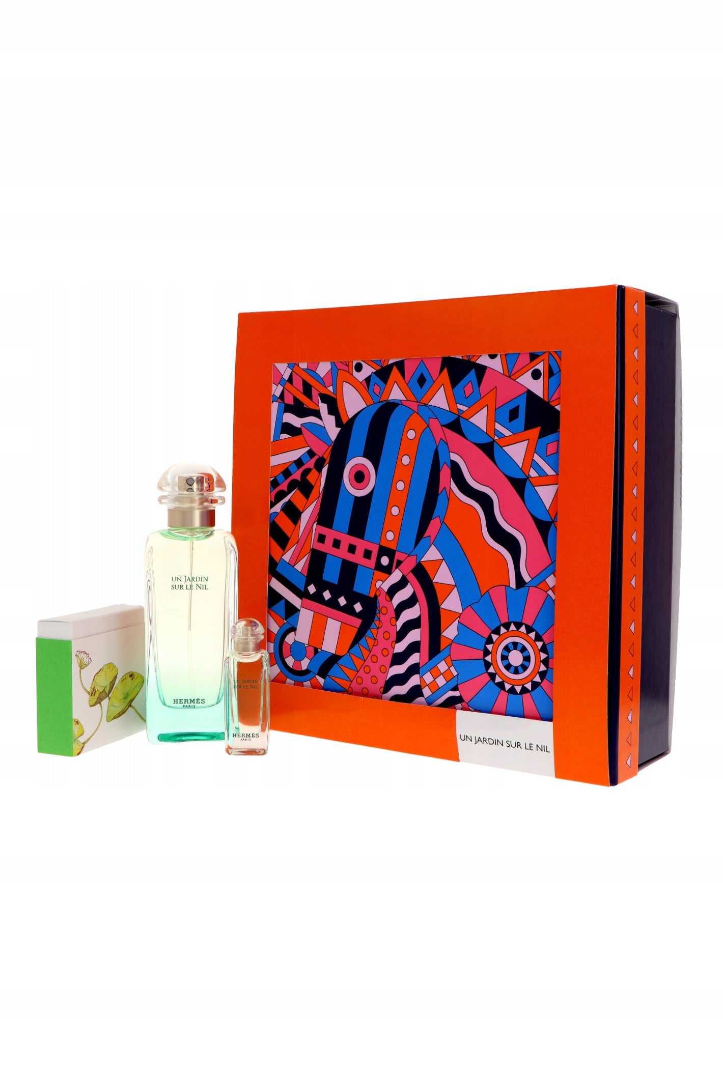 Set Hermes Jardin Un Jardin Sur Le Nile Edt 100ml + Edt 7,5ml + soap 50g Brand Hermès