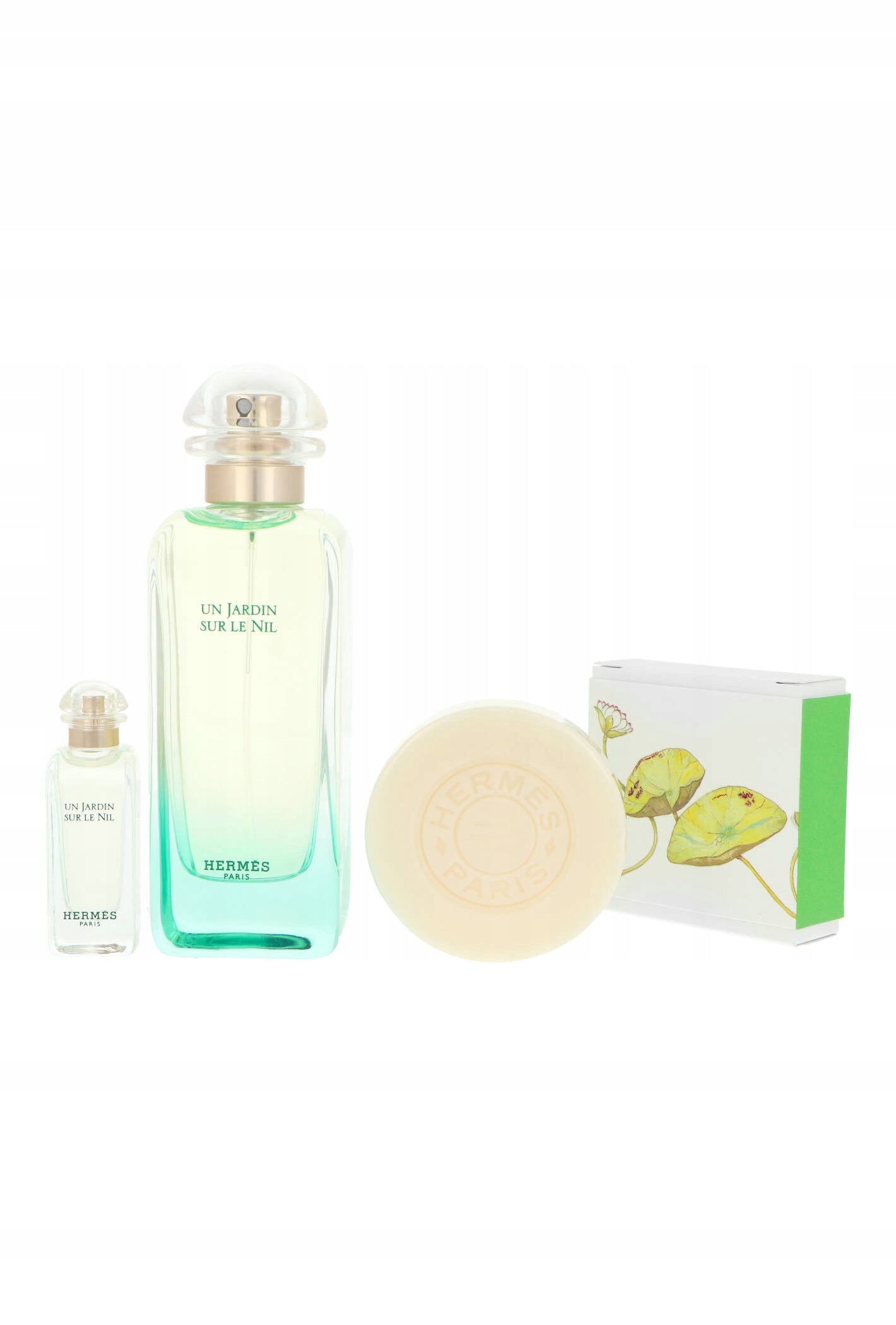 Set Hermes Jardin Un Jardin Sur Le Nile Edt 100ml + Edt 7,5ml + soap 50g Packaging status original