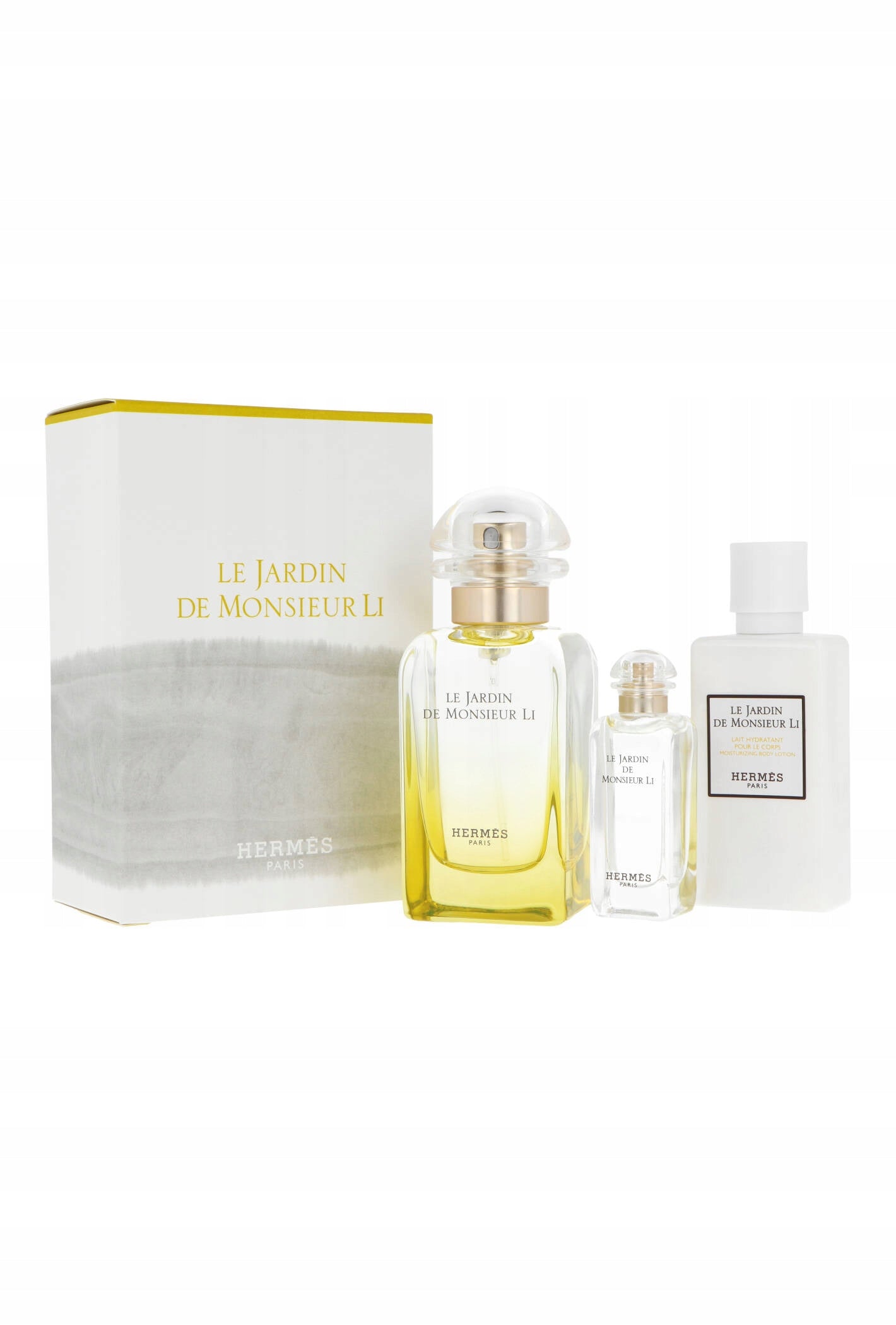 Set Hermes Le Jardin de Monsieur Li 50 ml edt + 7,5 ml edt + 50 ml body Packaging status original
