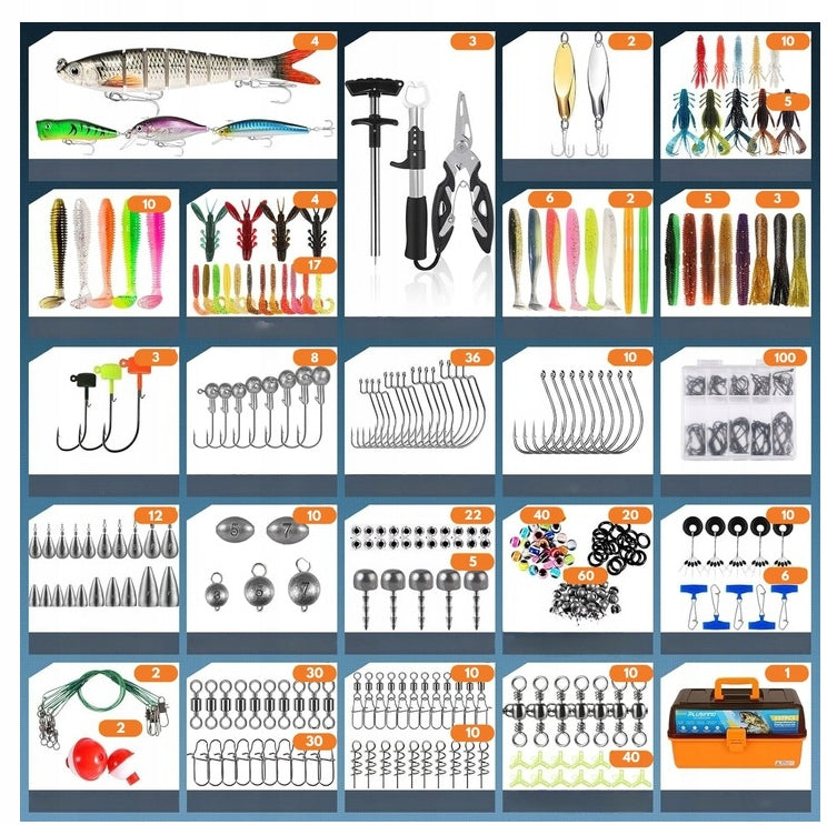 Set Hooks Float Fishing Box Large Spinning Akcesoria Lures Manufacturer code 25124096-1