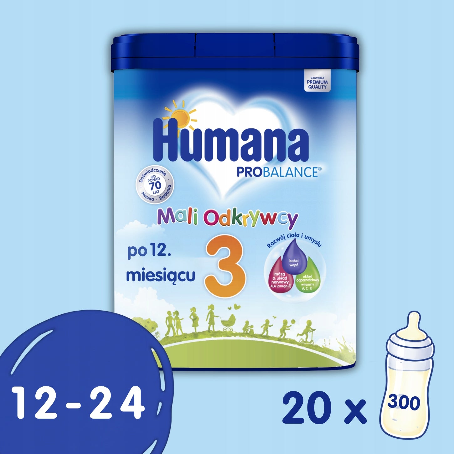 Set Humana 3 Little Explorers milk next after 12 months of age 6x650 g Manufacturer code 70996