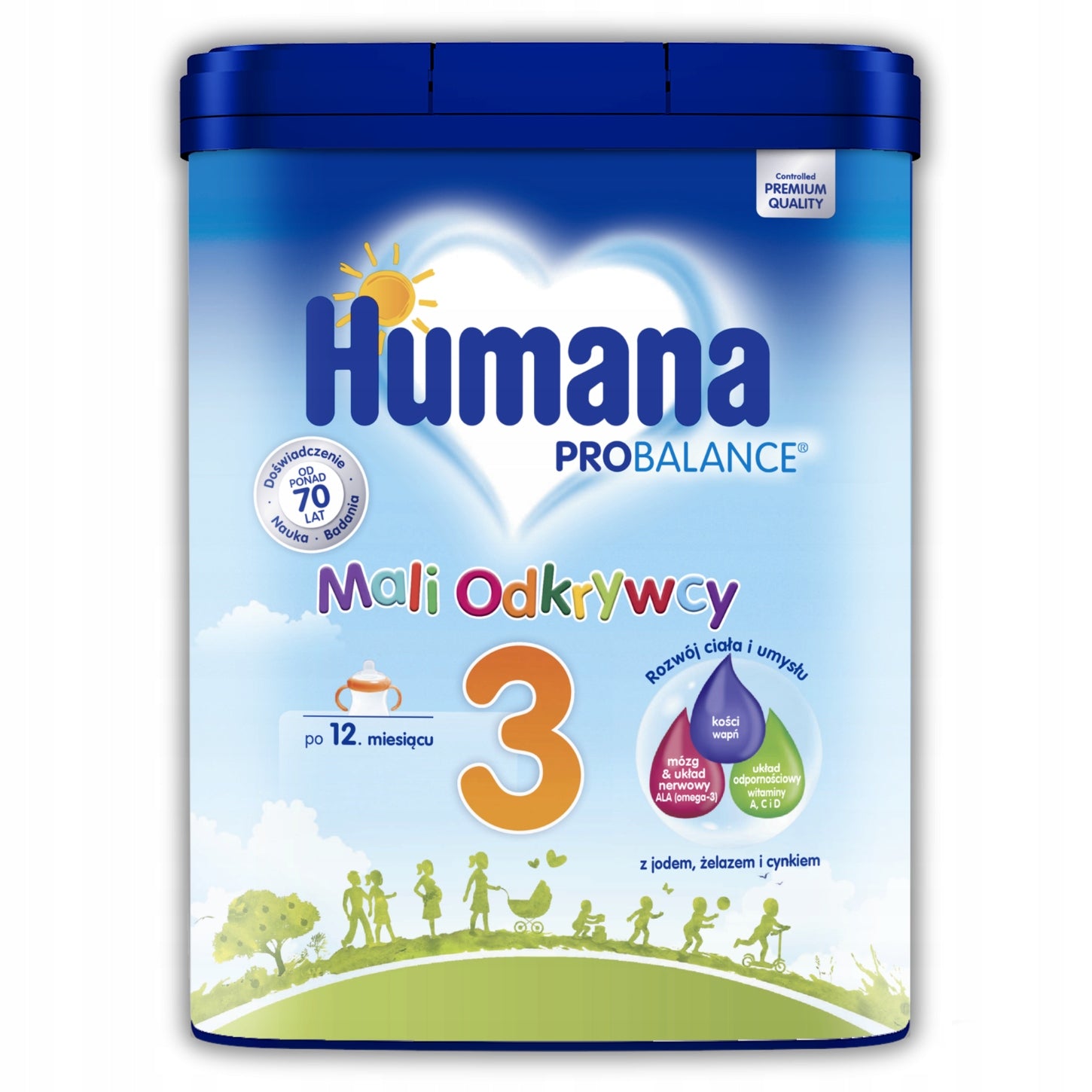 Set Humana 3 Little Explorers milk next after 12 months of age 6x650 g Packaging status original