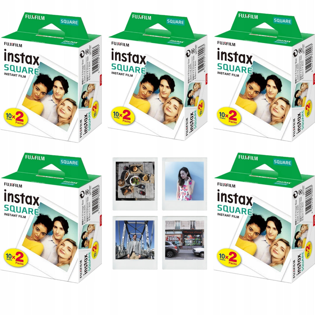 Set Instax SQUARE cartridges for Instaxa SQ1 SQ40 100 Fujifilm camera