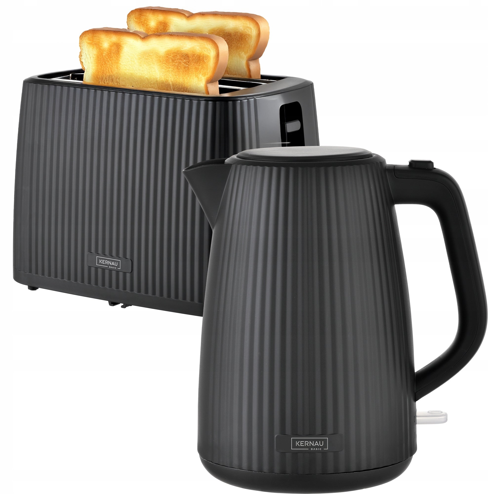 Set Kernau Basic Toaster BKST 971 BK + Kettle BKSK 181 BK