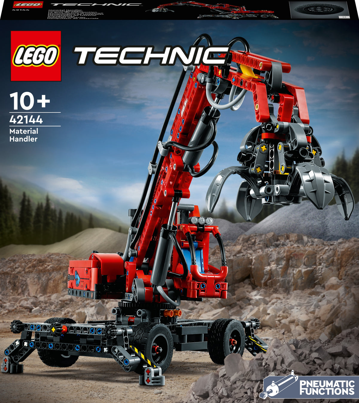 Set LEGO Technic Crane with gripper 42144 853 elements