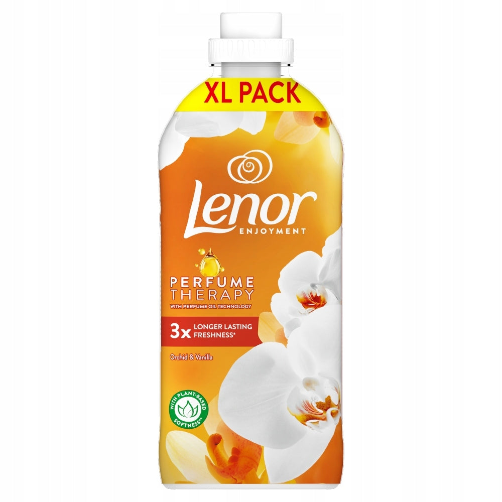 Set Lenor Softening Rinsing Liquid Orchid Vanilla 144 Washing 3x1,2L Packaging status original