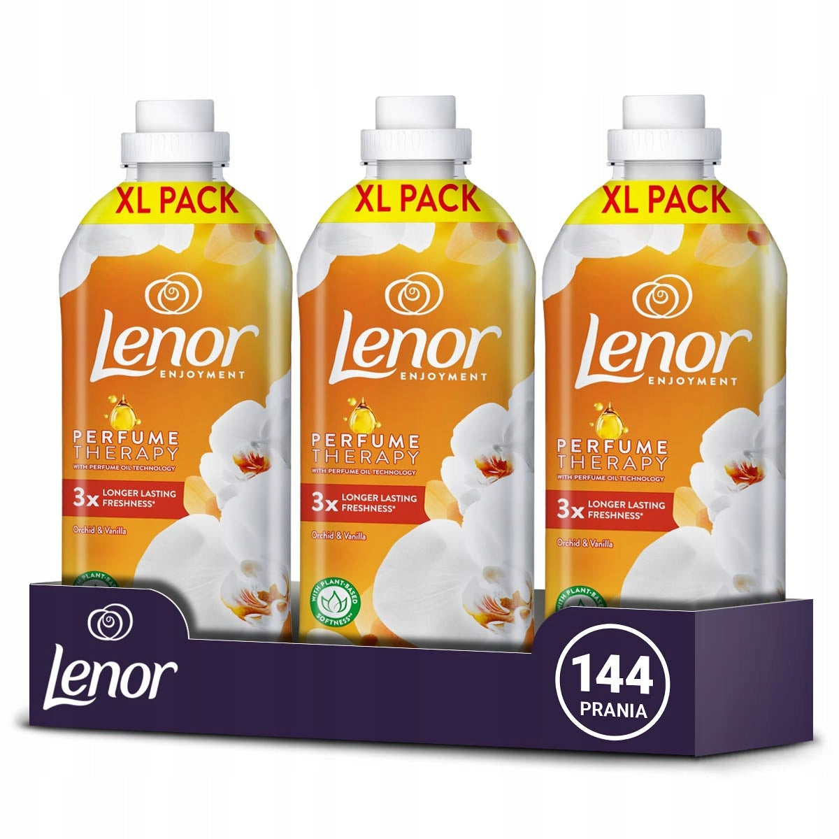 Set Lenor Softening Rinsing Liquid Orchid Vanilla 144 Washing 3x1,2L