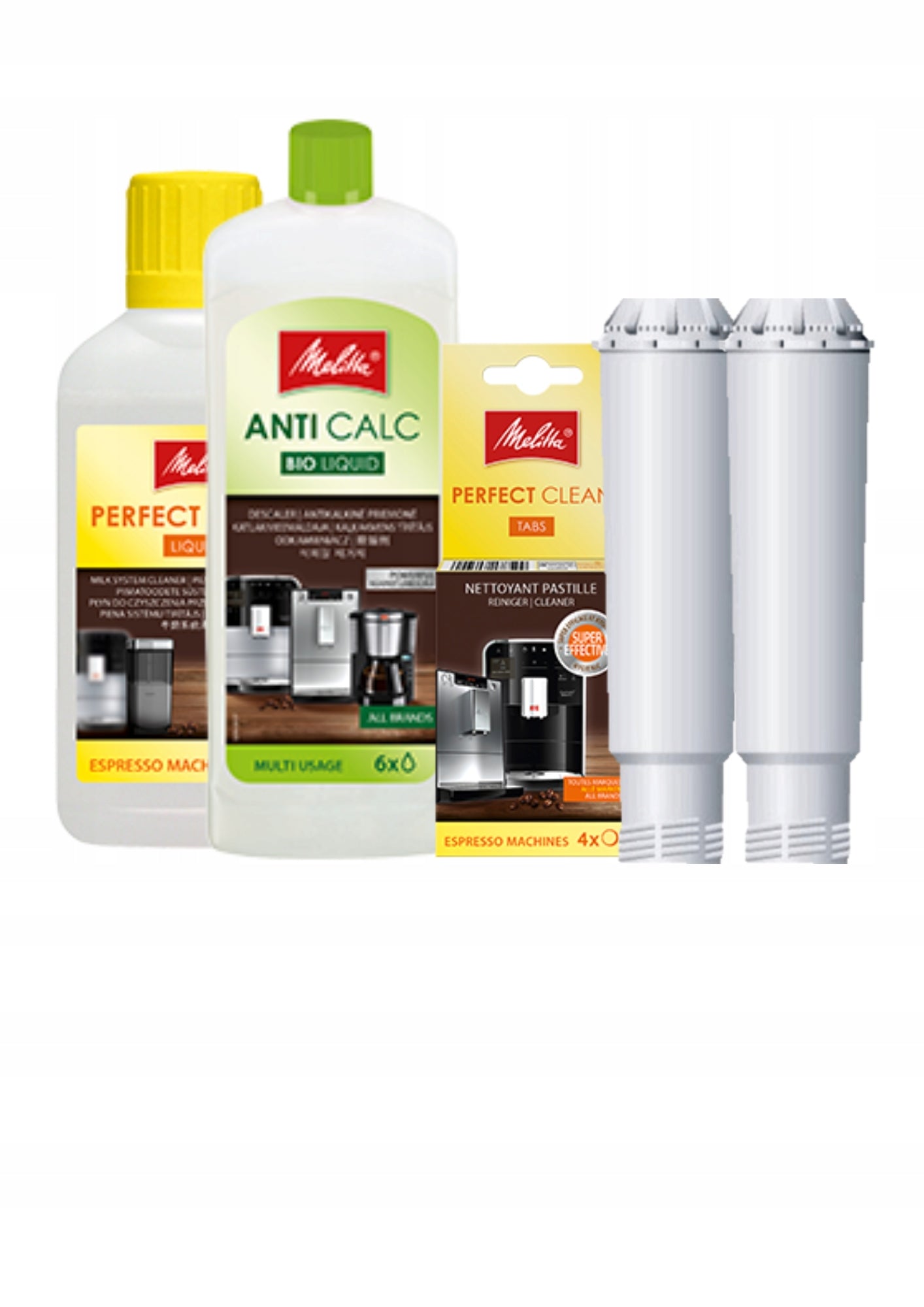 Set MELITTA filter x2, AntiCalc, PerfectClean 250ml, Tablets