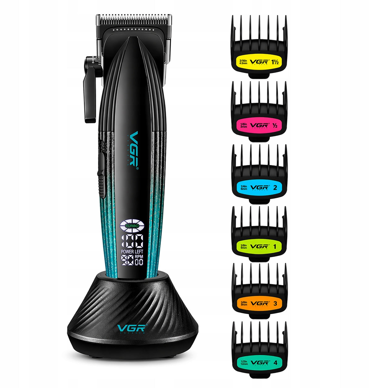 Set Machine + Trimmer VGR V-889S2 BARBER Packaging status original