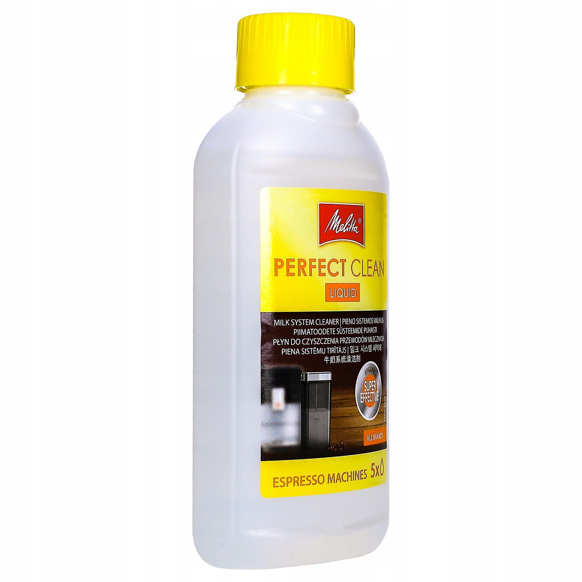 Set Melitta for espresso machine: descaler coffee machine liquid cleaning tablets Packaging status original