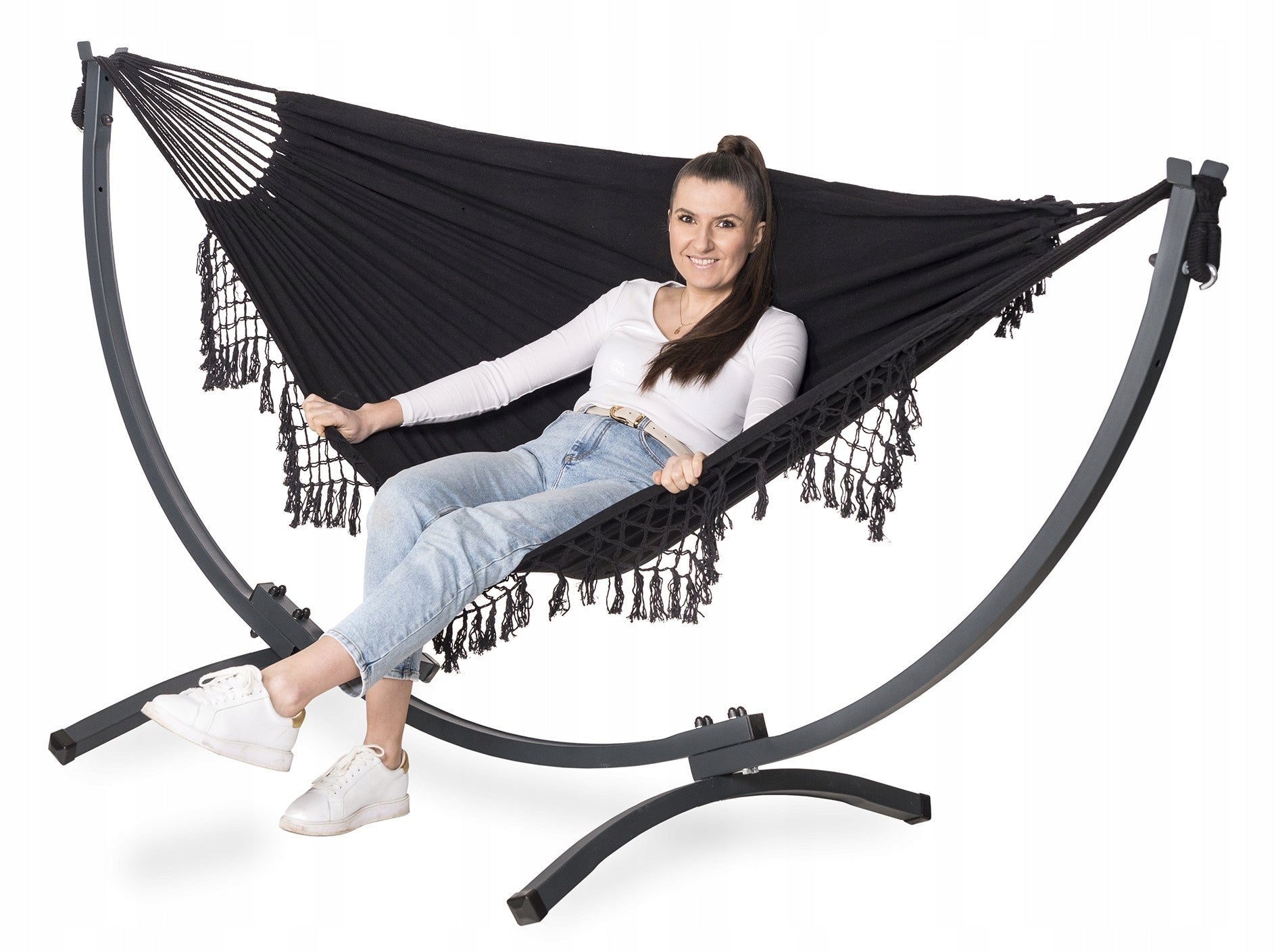 Set Metal Hammock Frame Powder Painted 220kg + BOHO 2-Person EAN (GTIN) 5907173423696