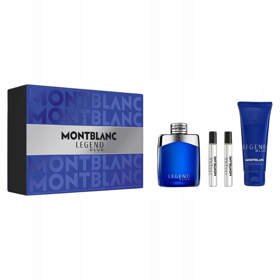Set Montblanc: Legend Blue, Eau De Parfum, For Men