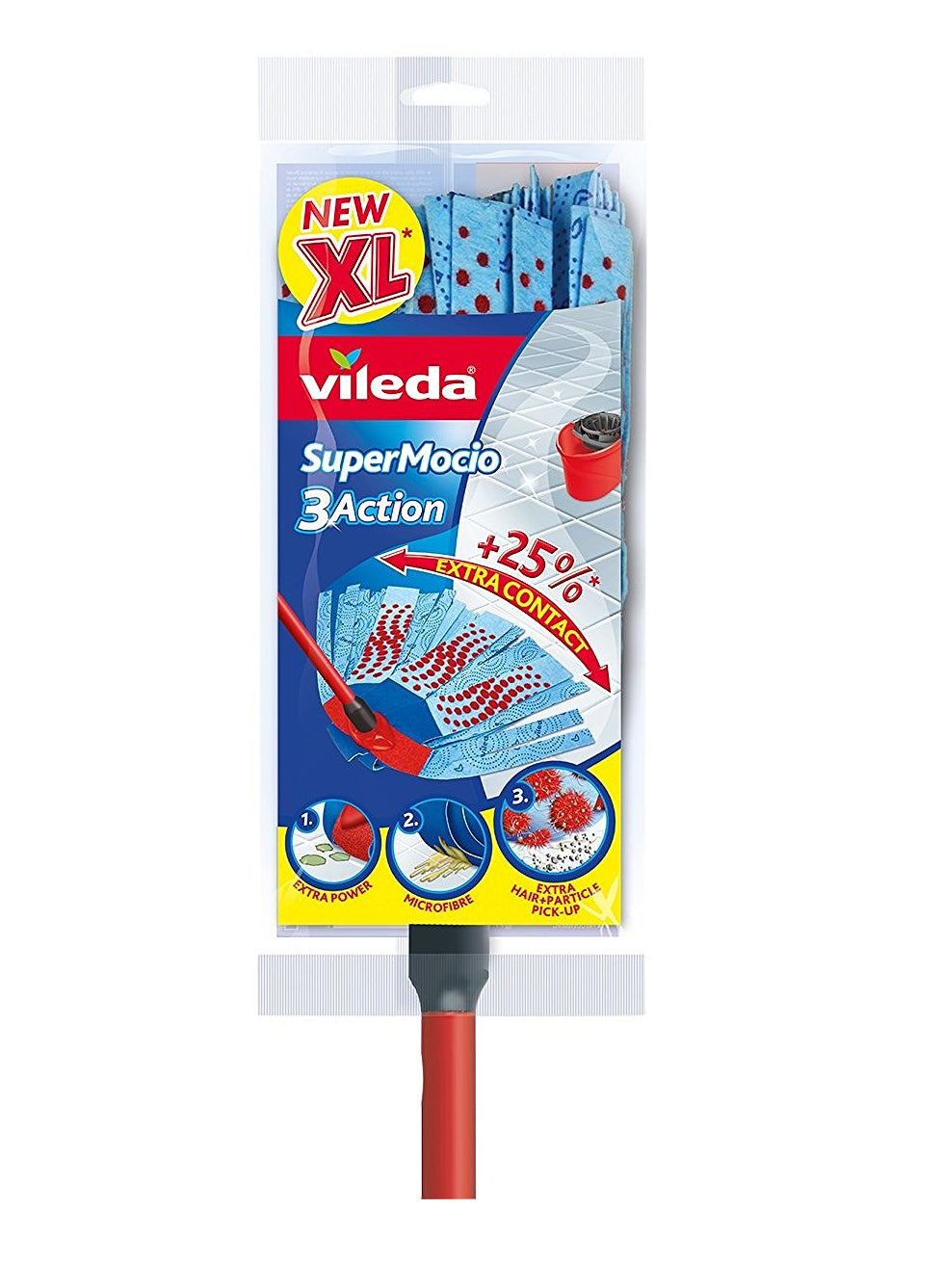 Set Mop Vileda Velour 3D + Super bucket Color multicolor