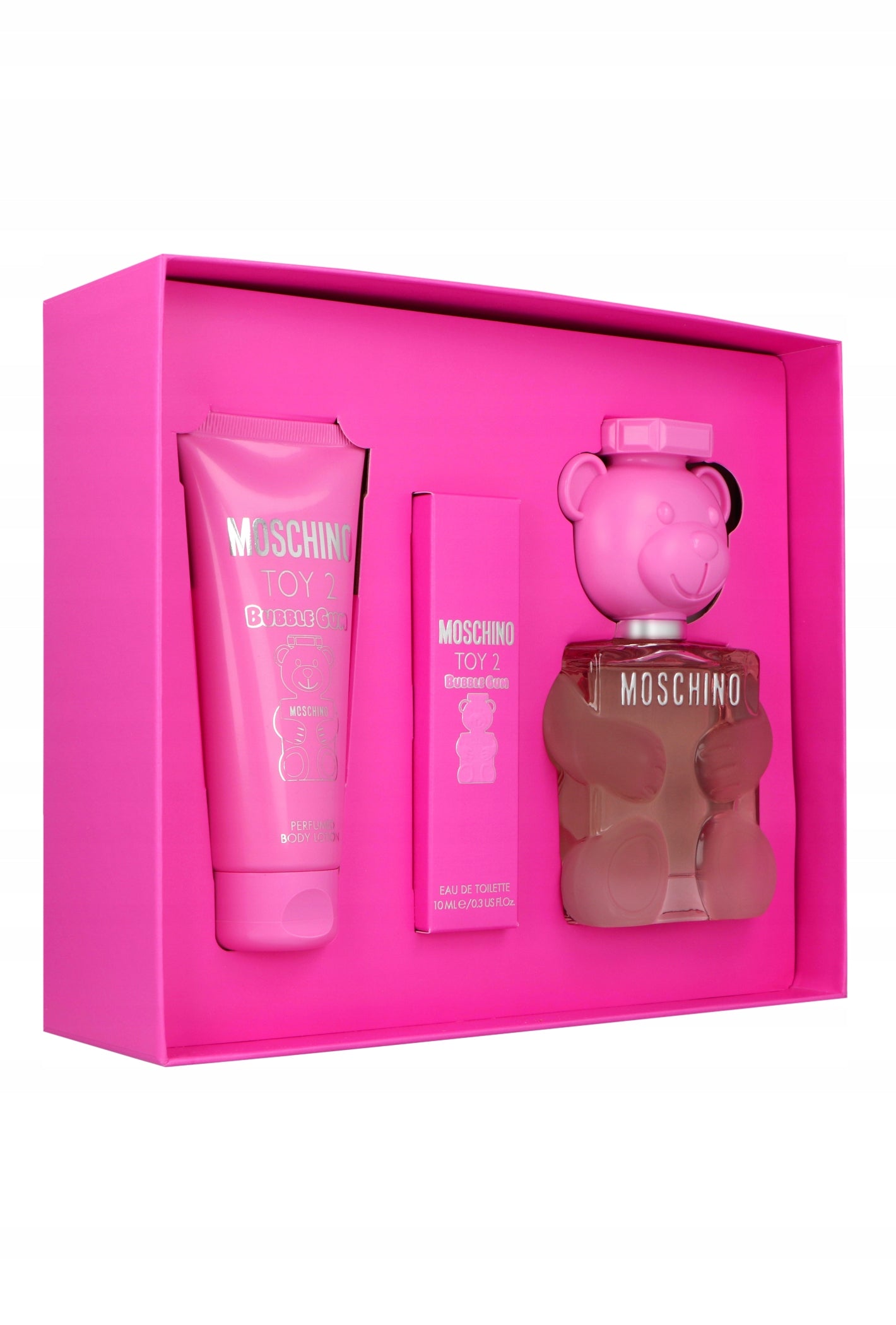 Set Moschino Toy 2 Bubble Gum Edt 100ml + Body Lotion 100ml + Edt 10ml