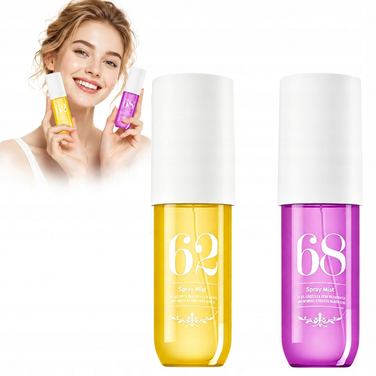 Set Natural scented body mist 2x 90ml NEW 2026