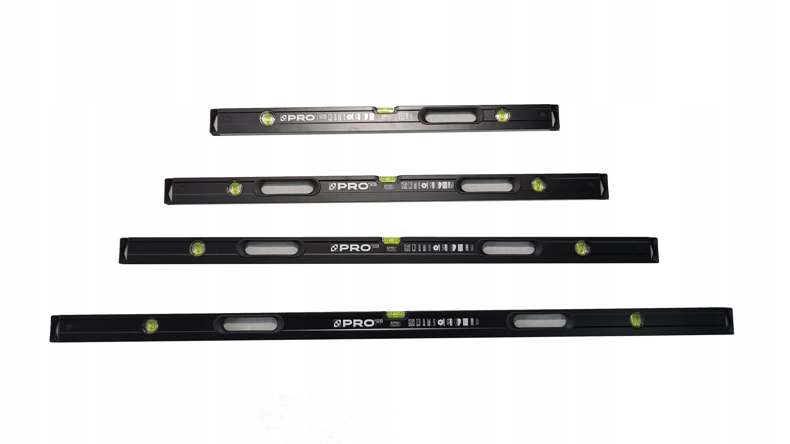 Set OF LEVELS 60/80/100/120/150/200 cm PRO Manufacturer code POZIOMNICA PRO-800 ZESTAW 6 SZT 60-200CM
