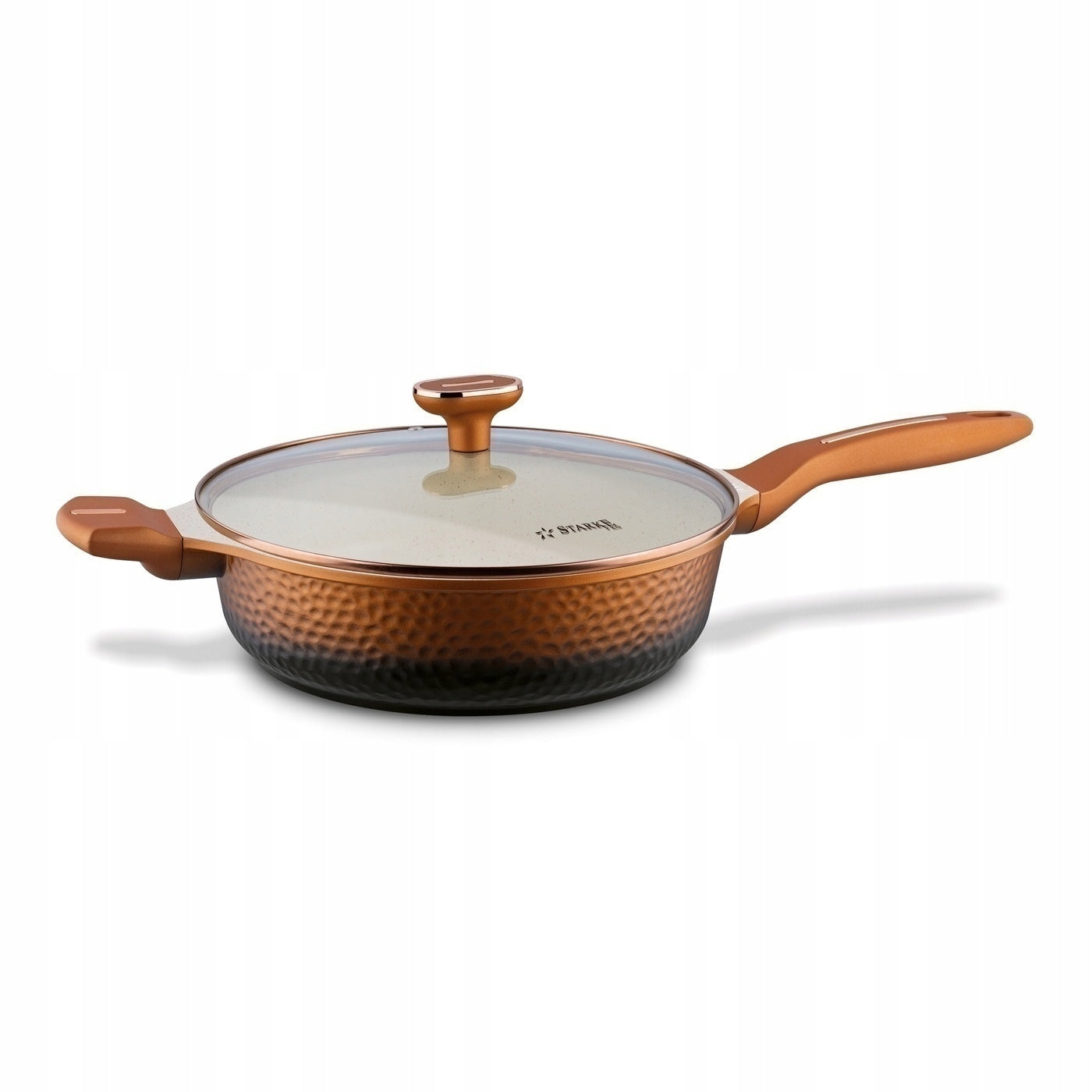 Set OF POTS INDUCTION PAN Starke Pro Texture Copper 10el 16/20/24/28 Coating type non-stick