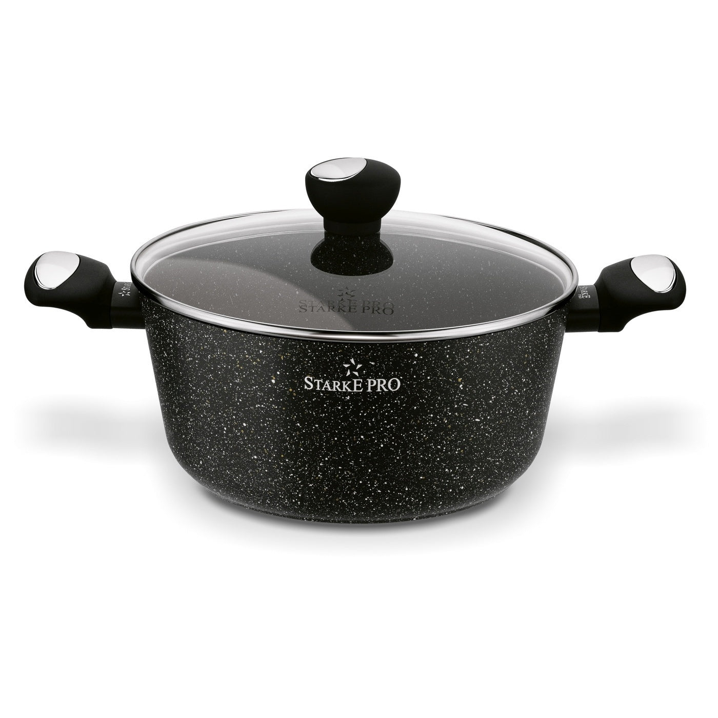 Set POT PAN Lids INDUCTION Starke Pro Strappo Marble 10 el Brand Starke Pro