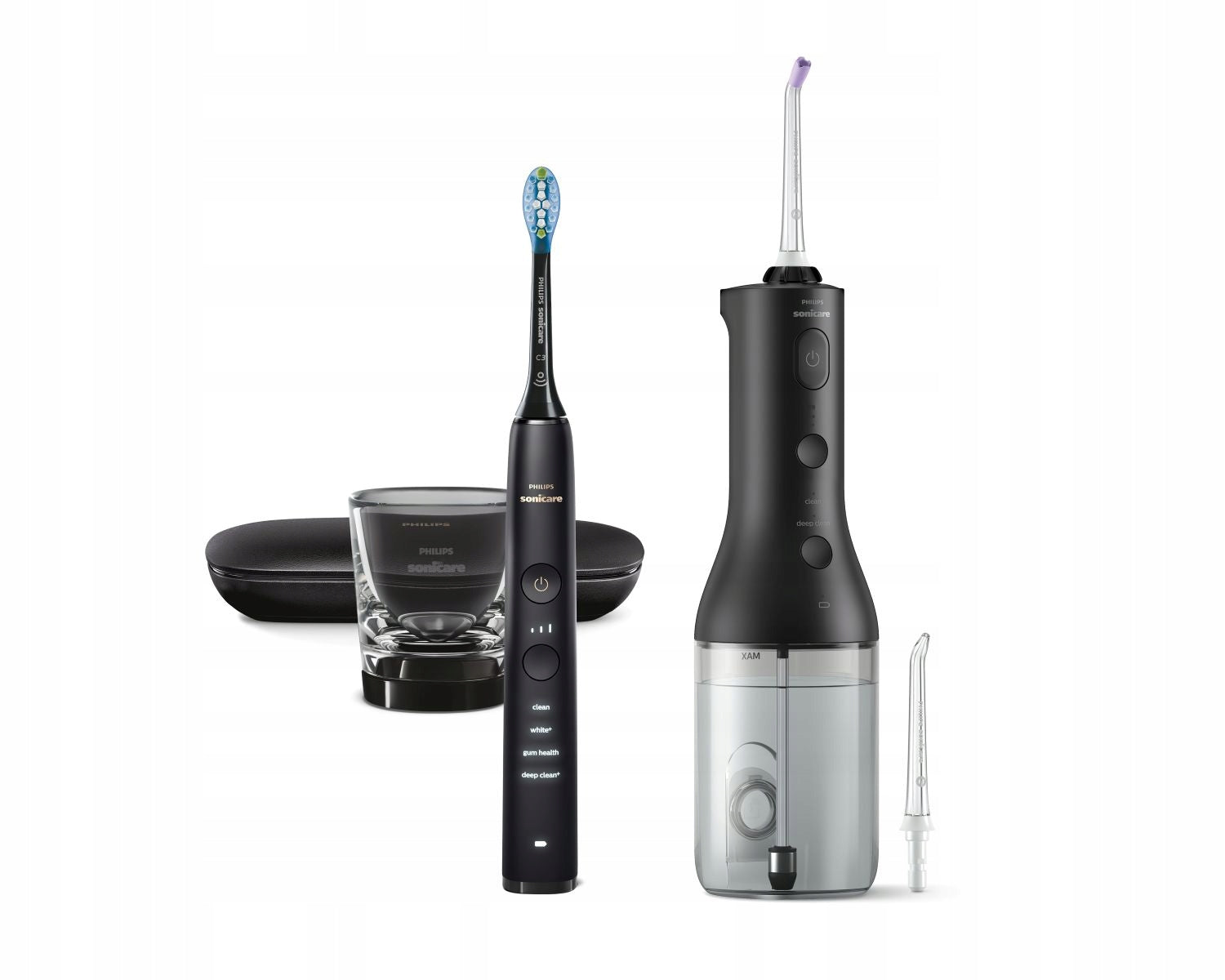 Set Philips Sonicare sonic toothbrush and irrigator (black) HX3886/43