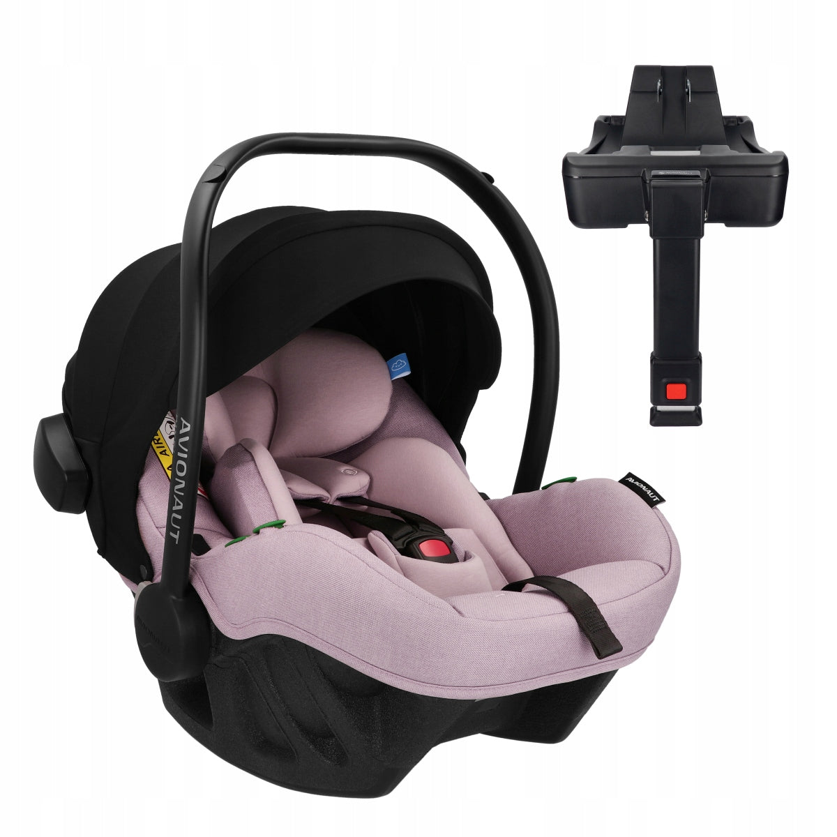 Set: Pixel PRO 2.0 C PINK car seat and Isofix Dock 2 PINK base