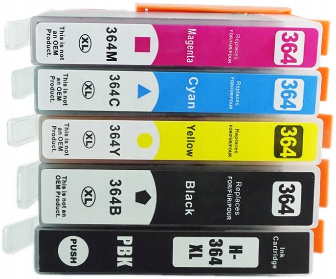 Set Printer inks HP 364 XL / INK cartridges HP photosmart 5520 Packaging status original