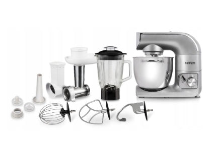 Set Raven ERW002X 1200W planetary food processor 5,5l blender machine