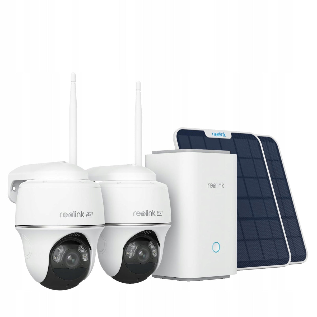 Set Reolink 4K PT 2x solar surveillance camera Hub Argus PT Ultra