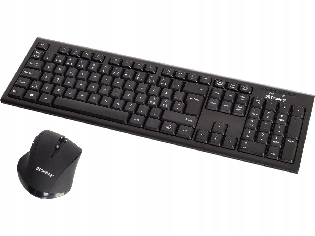 Set Sandberg Wireless Office Desktop Nor RF Mechanical QWERTY