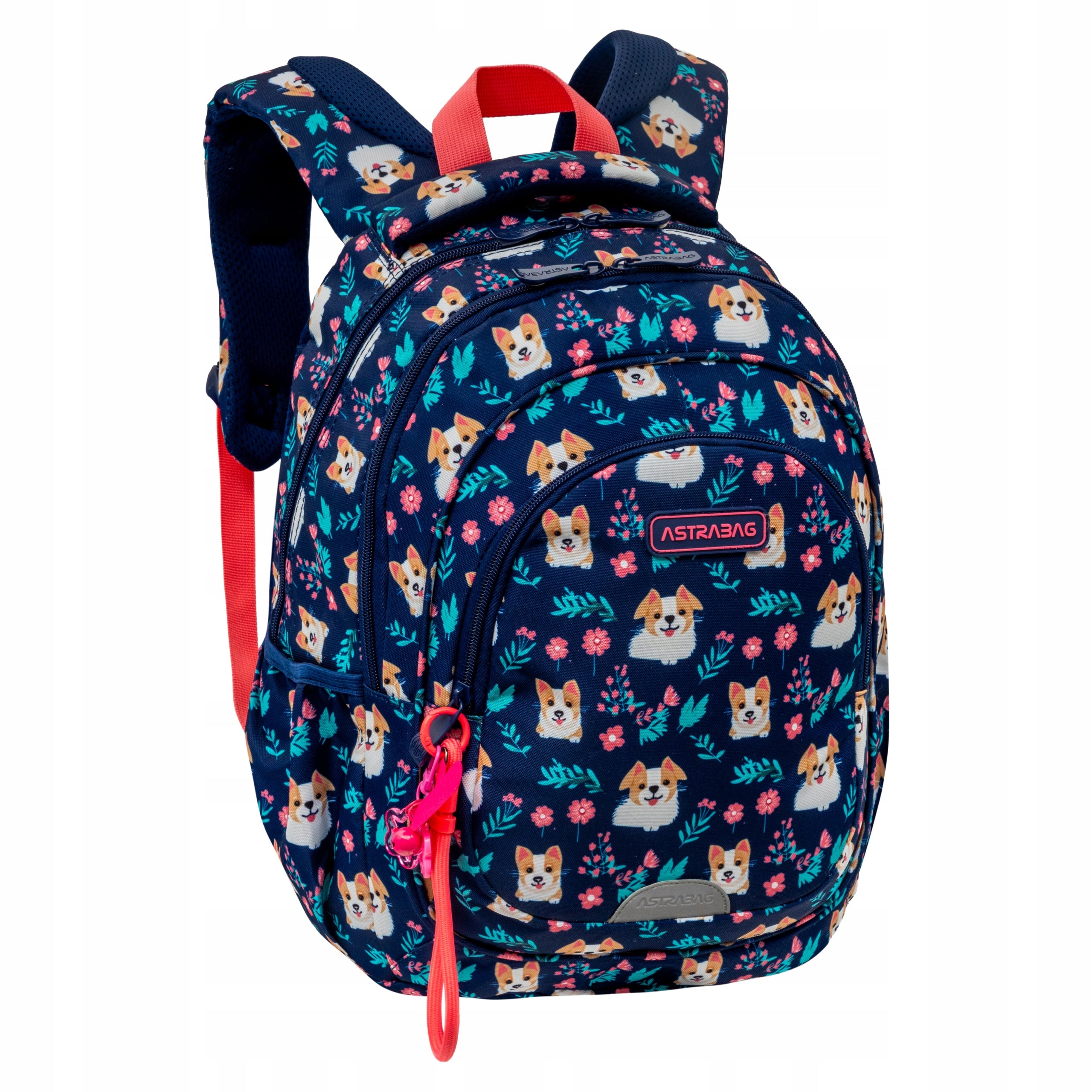 Set School Backpack Pencil Case Bag for girls ASTRA dog 20L Packaging status original