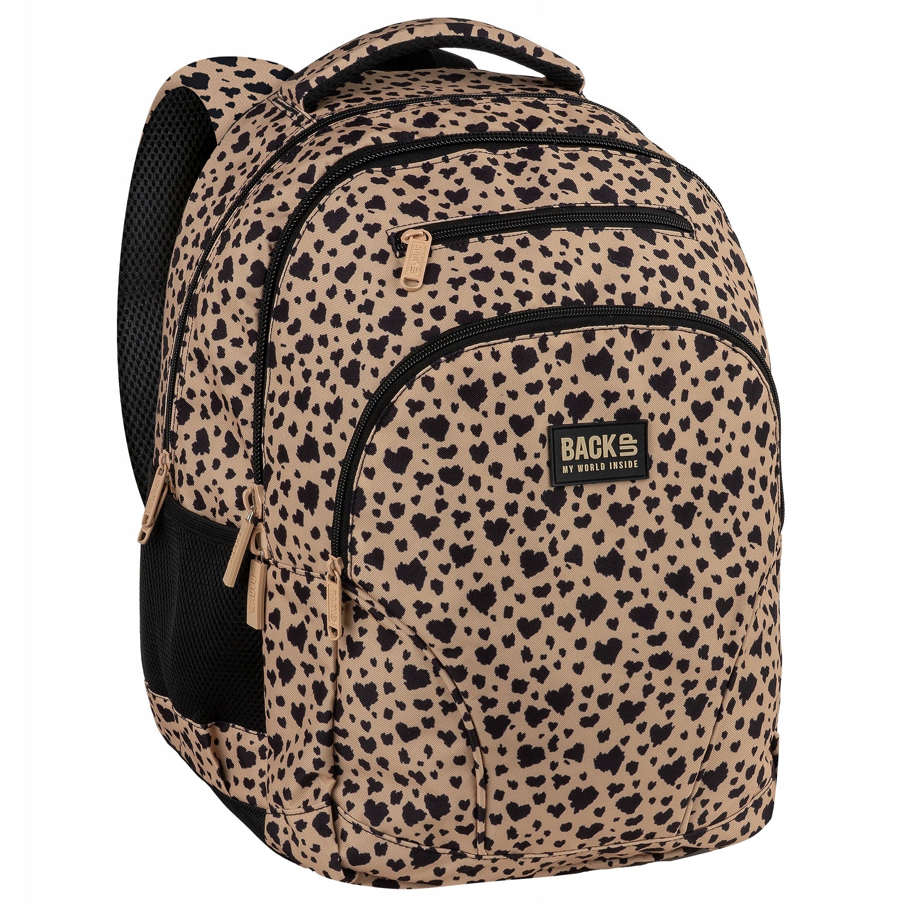 Set School backpack youth BackUP 30L PANTHER BEIGE AND BLACK PANTHER Packaging status original
