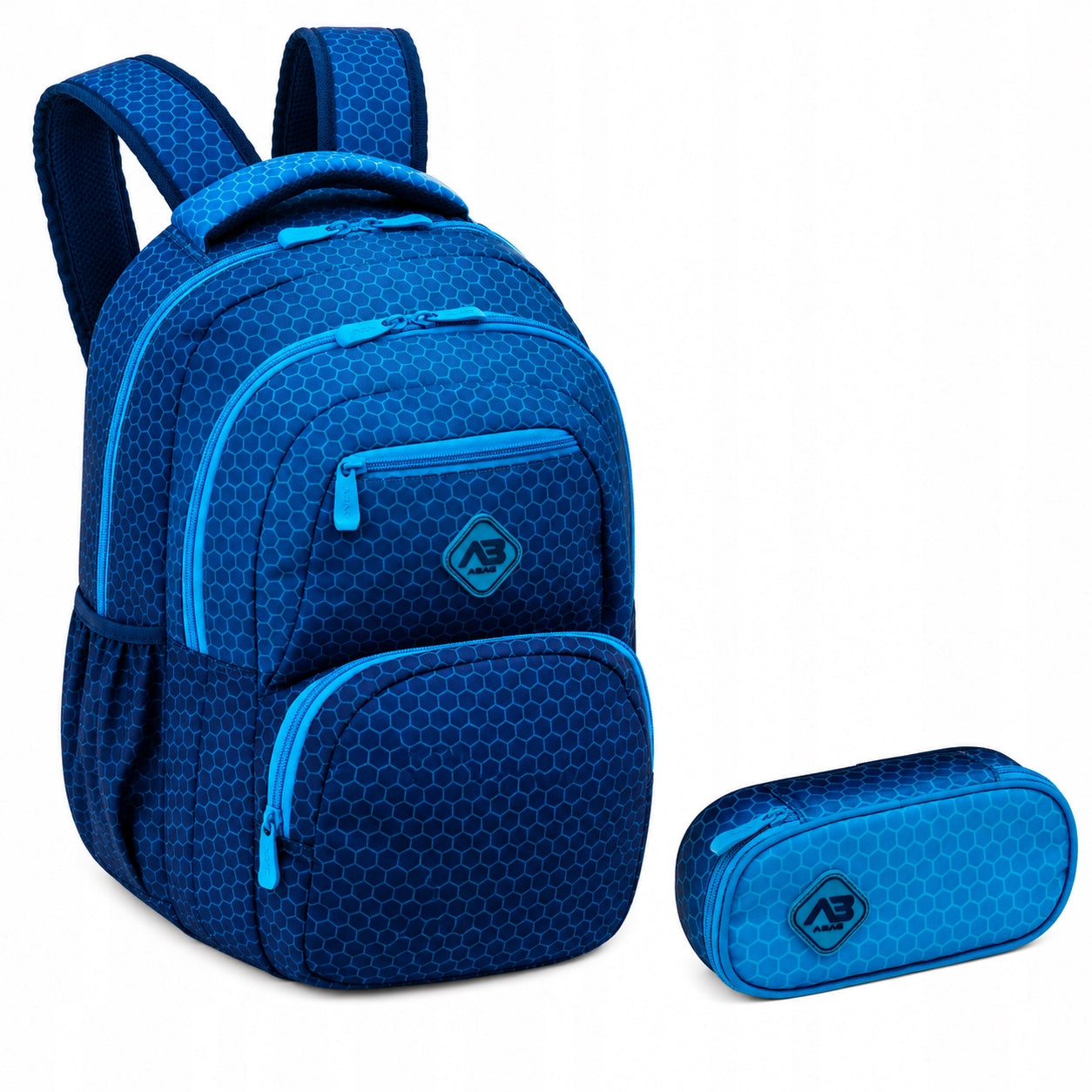 Set School backpack youth pencil case for boy ASTRA blue 27L