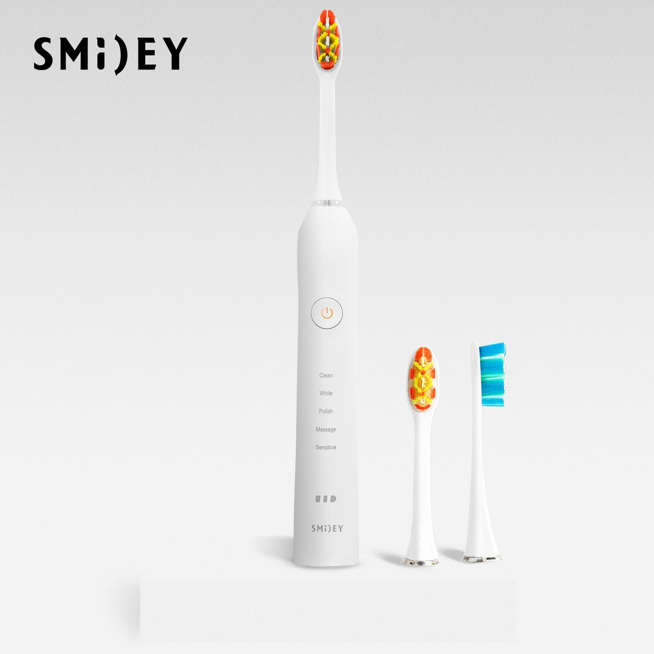 Set Sonic Toothbrush Smiley Pro White + Annual Stock of Tips Packaging status original