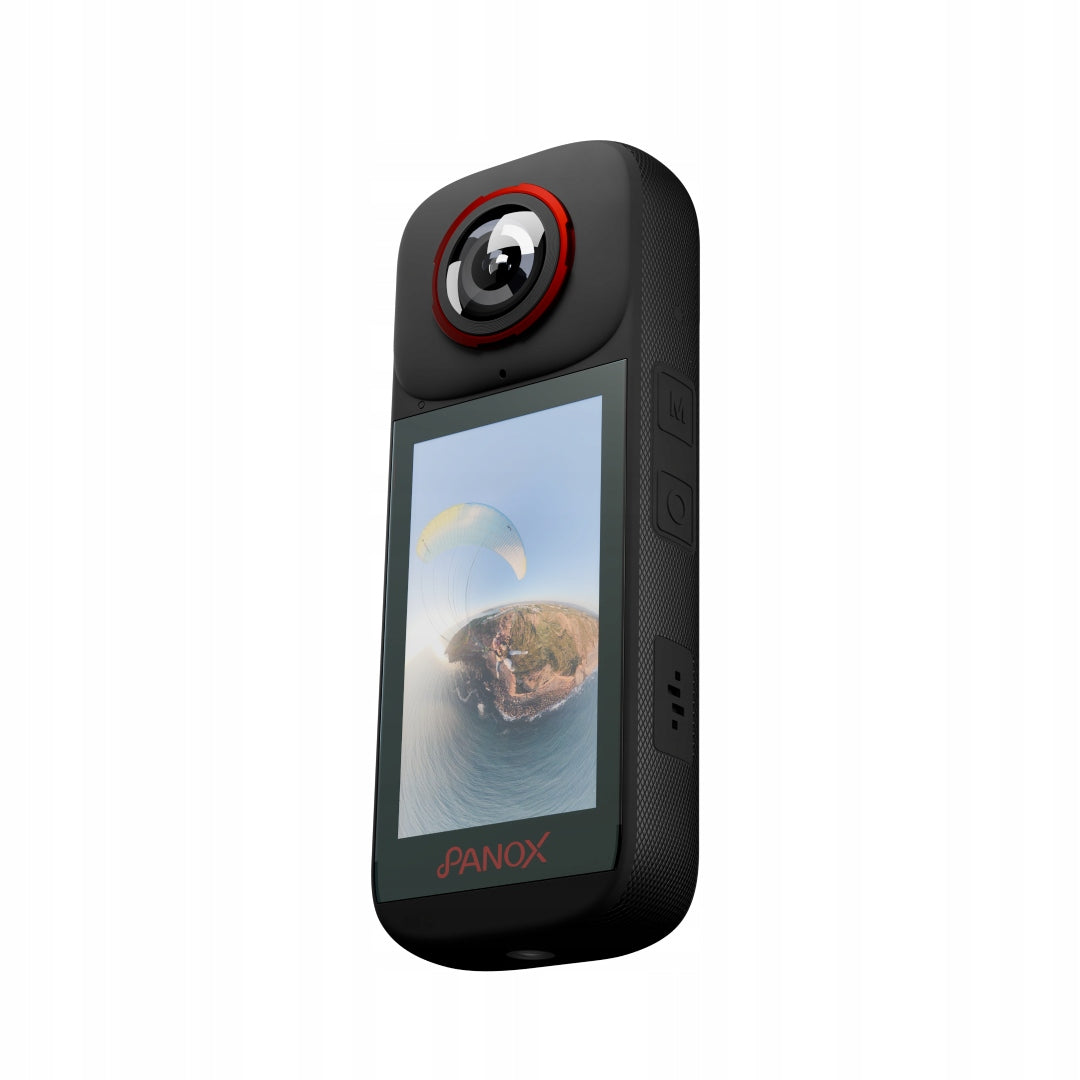 Set Spherical Camera 360 for vlogs 5.7K GPS Panox V3 72mpx + Accessories Packaging status original