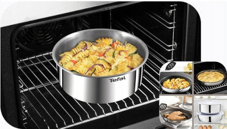 Set TEFAL Ingenio Emotion 16/18/20 cm glass handle plastic lids Line Ingenio Emotion