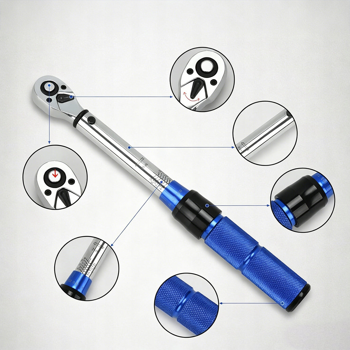 Set TORQUE WRENCH 1/4" 2-24 Nm FOR PROFESSIONAL BIKE Brand no brand
