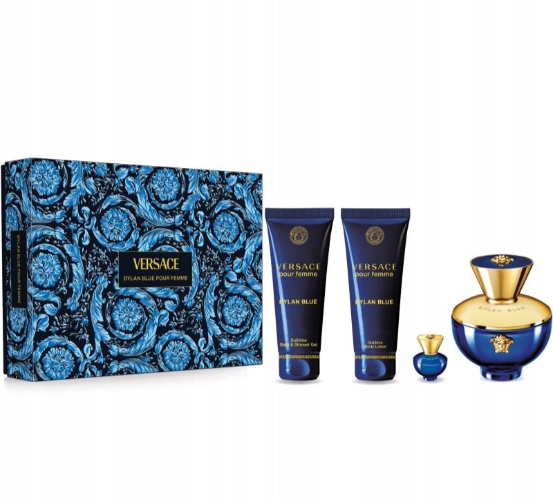 Set Versace Dylan Blue Pour Femme Perfumed Water 100ml + Cia Lotion