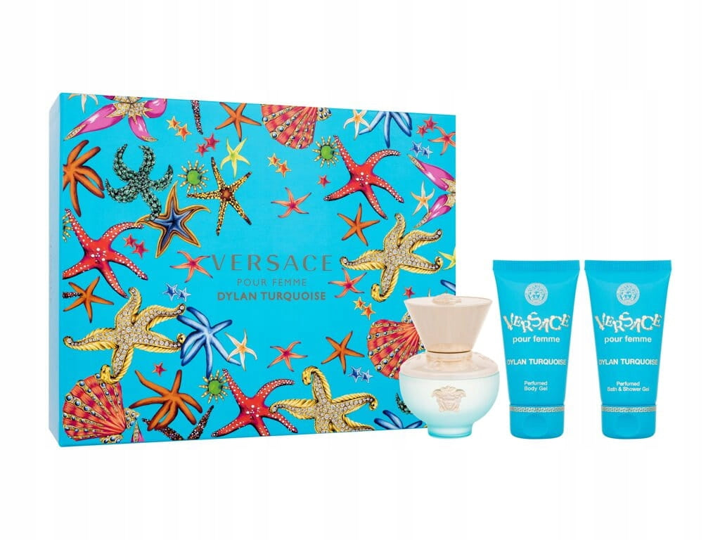 Set Versace Dylan Turquoise for women: eau de toilette, 50 ml + gel pod