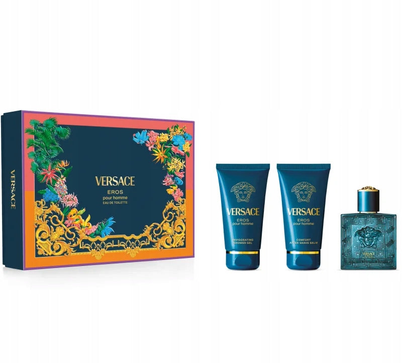 Set Versace Eros Eau de toilette 50ml + Gel 50ml + After Shave Balm 50ml