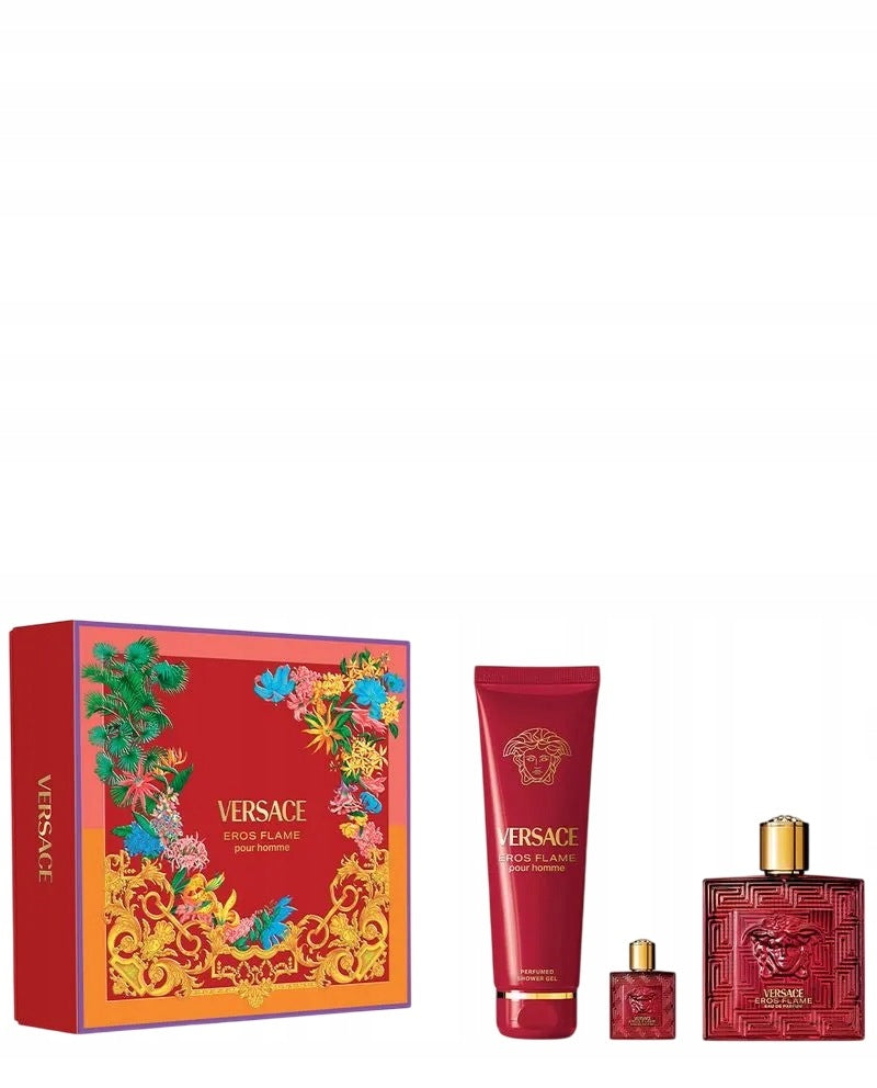 Set Versace : Eros Flame, Eau De Parfum, For Men, 100 ml