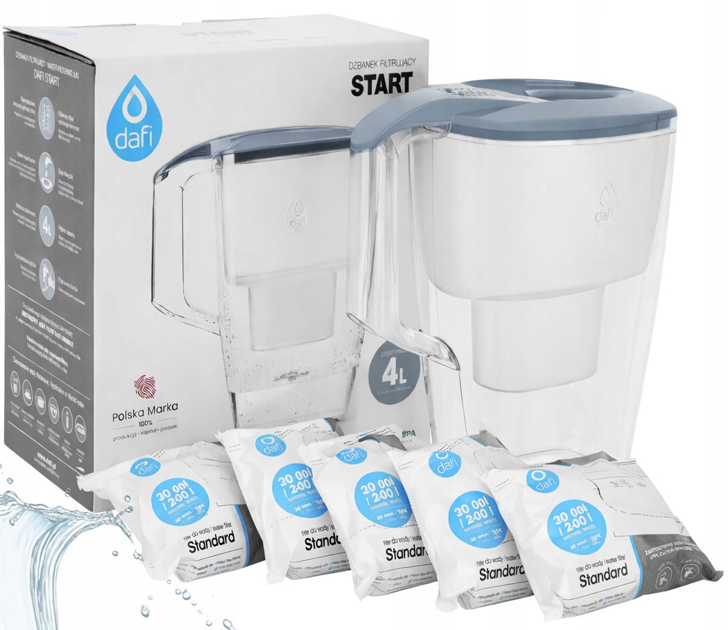 Set Water jug grey Dafi Start + 5x filter cartridge filter Unimax
