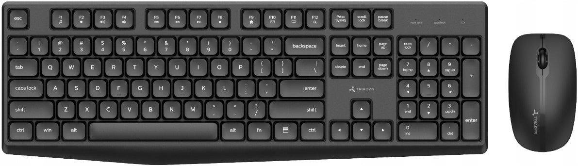 Set Wireless Keyboard + Mouse Triadyn ELTANIN for home work