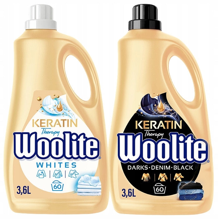 Set Woolite Washing liquid black 3,6 l + Washing liquid white 3,6 l
