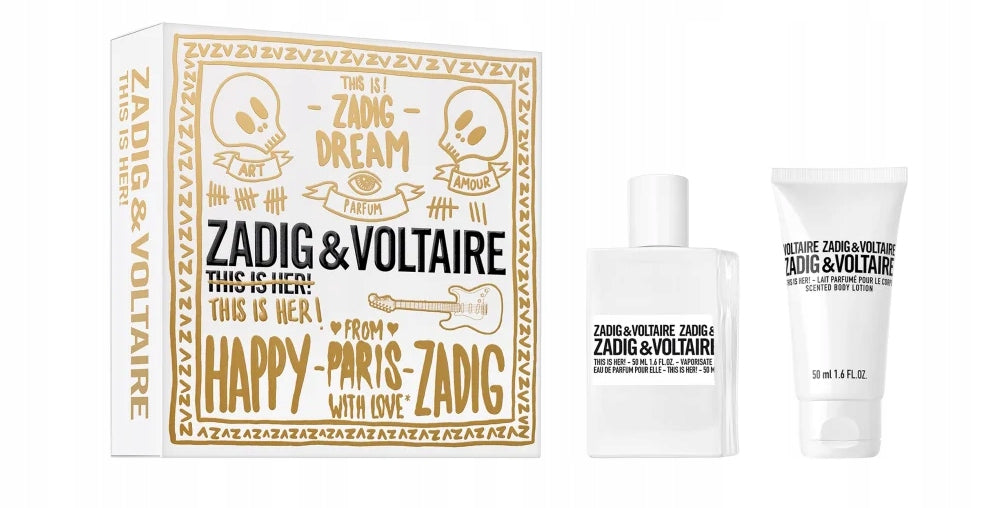 Set Zadig & Voltaire This is Her! Perfumed Water 50ml + Body Lotion